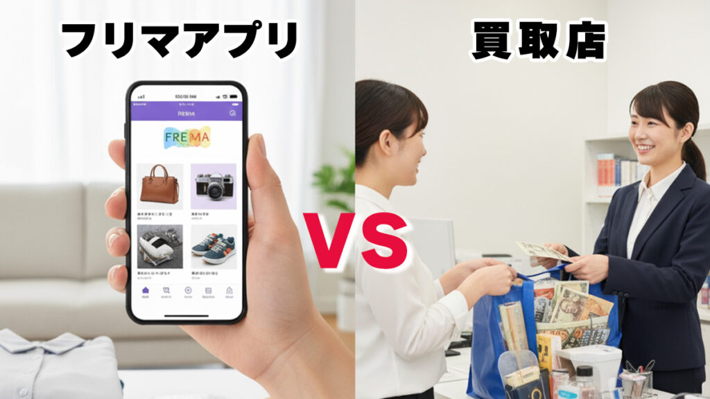 フリマvs買取店、どっちが正解？あなたの不用品を最高値で手放す方法