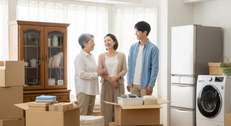 大型家具・家電の出張買取｜リサイクルで「同居・二世帯」の荷物整理を乗り越える