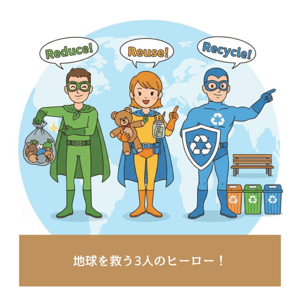 地球を守るヒーロー３R