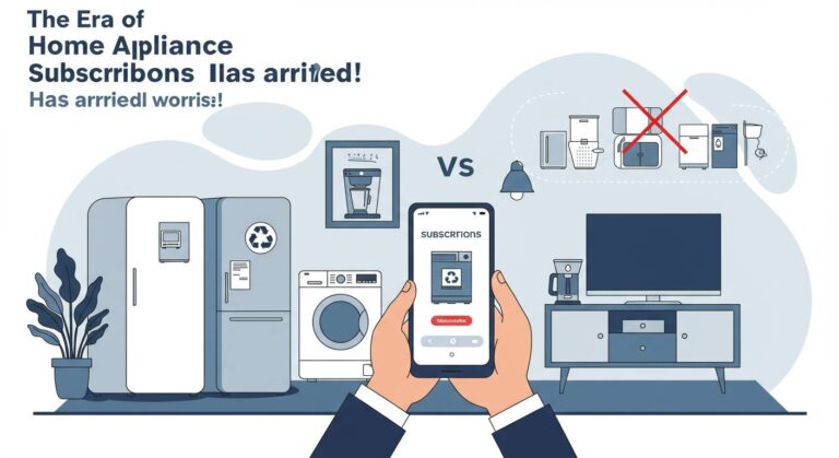 家電のサブスク時代到来！買い替え不要で処分の悩みも解消