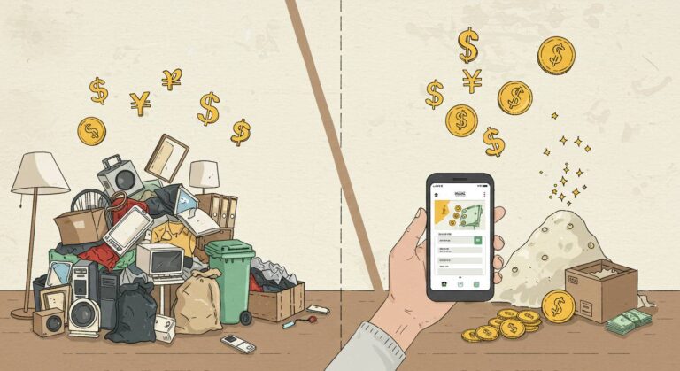 不用品を宝の山に変える！断捨離×リサイクルのマネーハック術